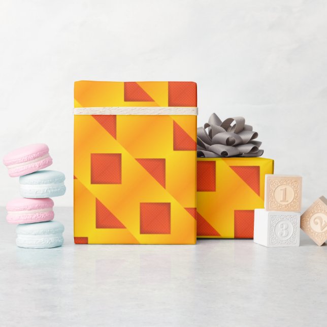 Regalo Papel de ajuste geométrico caprichoso (Baby Shower)