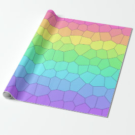 Regalo Papel de ajuste geométrico del arcoiris
