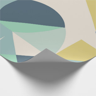 Regalo papel de ajuste geométrico elegante
