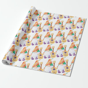 Regalo Papel de ajuste Groovy Musical Gnome Matte