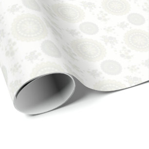 Regalo Papel de ajuste HAMbWG - Patrón Wh/Gry/Crme