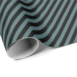 Regalo Papel de ajuste HAMbWG - Verde azulado/negro rayad