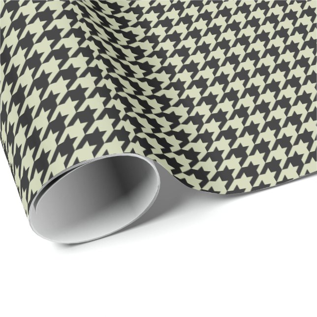 Regalo Papel de ajuste HAMbyWG - Houndstoth negro/beige (Esquina del rollo)