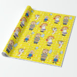 Regalo Papel de ajuste "Hanukhah Kids & Zeevie"<br><div class="desc">"Envoltura de regalo de Hanukkah "Niños y Zeevie"".  Disfruta de mi nuevo diseño de papel para envolver. El precio varía según se elija entre 4 tipos de papel y 5 tamaños de papel.
Gracias por pasarse y ir de compras. ¡Muy apreciado! ¡Chag/Happy Chanukah/Hanukkah!</div>