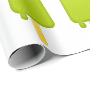 Regalo Papel de ajuste - Helado verde