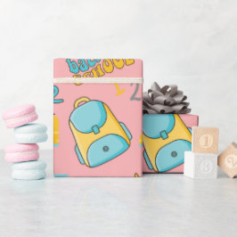 Regalo Papel de ajuste impecable: Bolsa escolar de avión 