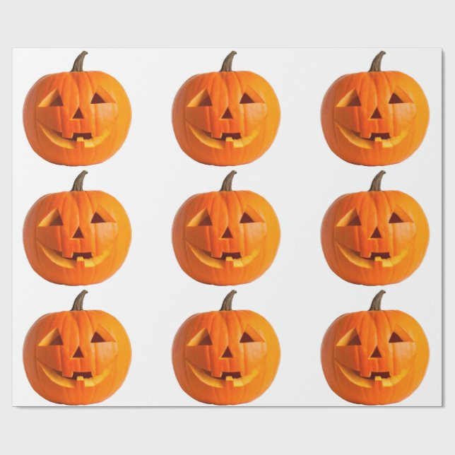 Regalo Papel de ajuste Jack-O-Lantern (Superficie plana)