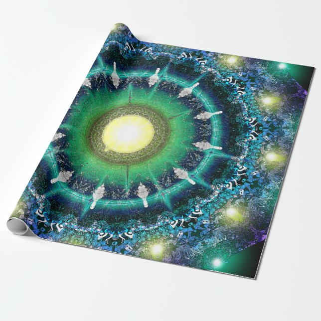 Regalo Papel de ajuste Kaleidoscope (Desenrollado)