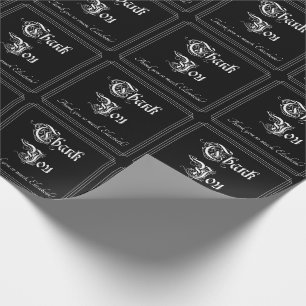 Regalo Papel de ajuste lujoso y opulento "Gracias"