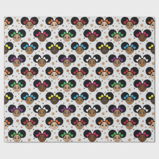 Regalo Papel de ajuste mágico de Chica negro