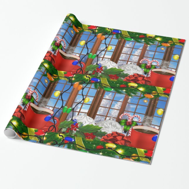 Regalo Papel de ajuste matutino de navidades (Desenrollado)