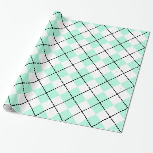 Regalo Papel de ajuste Mint Argyle