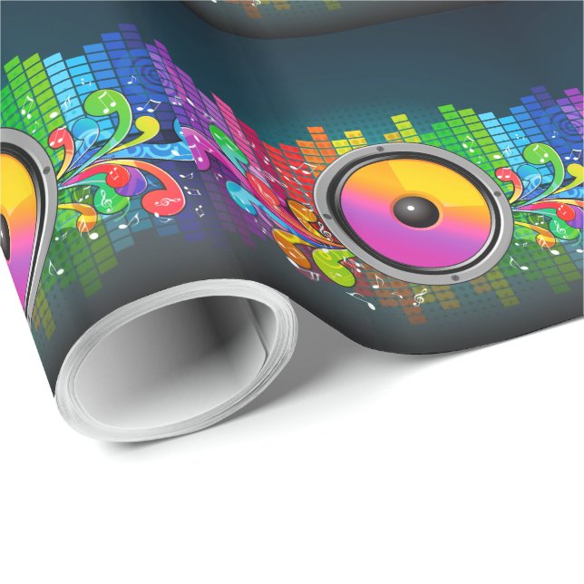 Regalo Papel de ajuste Music 22 (Esquina del rollo)