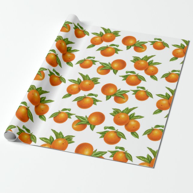 Regalo Papel de ajuste Naranja (Desenrollado)
