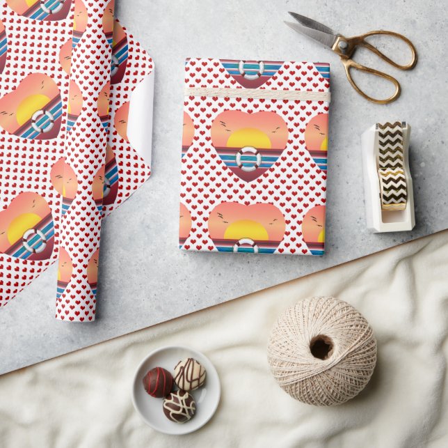 Regalo Papel de ajuste náutico para el crucero Sunset Hea (Artesanía)