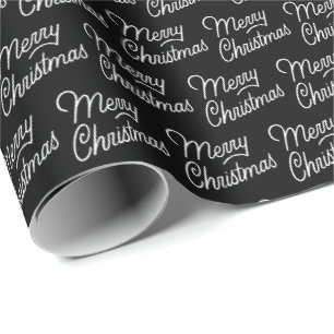 Regalo Papel de ajuste navideño con patrones de guiones