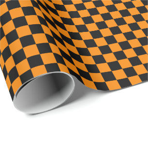 Regalo Papel de ajuste negro y Naranja medio