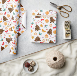 Regalo Papel de ajuste para Año Nuevo.