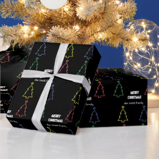 Regalo Papel de ajuste para Navidades neones