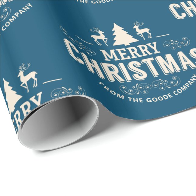 Regalo Papel de ajuste para Navidades Personalizados con  (Esquina del rollo)