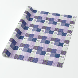 Regalo Papel de ajuste: Patrón de imitación violeta