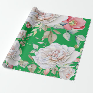 Regalo Papel de ajuste - Patrón floral acuático