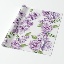 Papel de ajuste - Patrón floral acuático