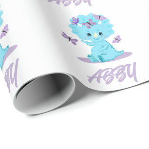 Regalo Papel de ajuste personalizado de dinosaurios