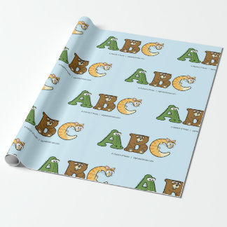 Regalo Papel de ajuste personalizado de los alfabetos