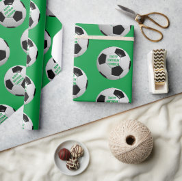 Regalo Papel de ajuste personalizado del fútbol de fútbol