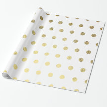 Papel de ajuste PolkaDot de Relieve metalizado dor