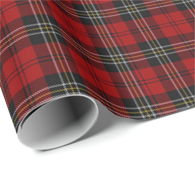 Regalo Papel de ajuste - Red Tartan Macpherson Clan (Esquina del rollo)