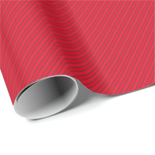 Regalo Papel de ajuste - Rojo con líneas HAMbyWG