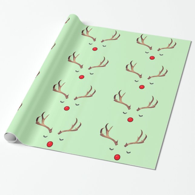Regalo Papel de ajuste Rudolph 6 (Desenrollado)