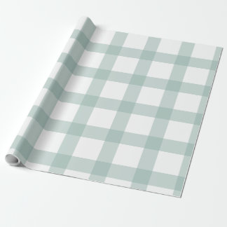 Regalo Papel de ajuste Sage Gingham