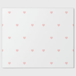 Regalo Papel de ajuste simple del corazón blanco