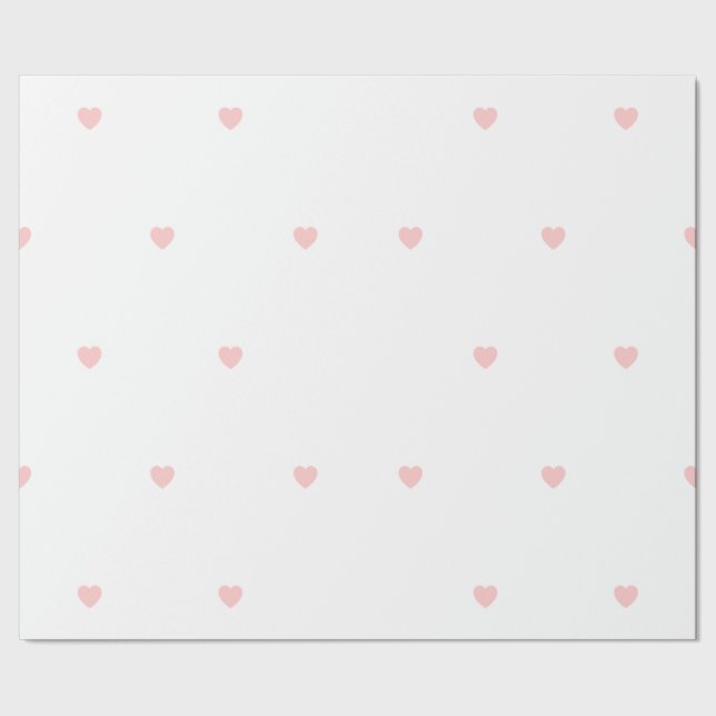 Regalo Papel de ajuste simple del corazón blanco (Costura)