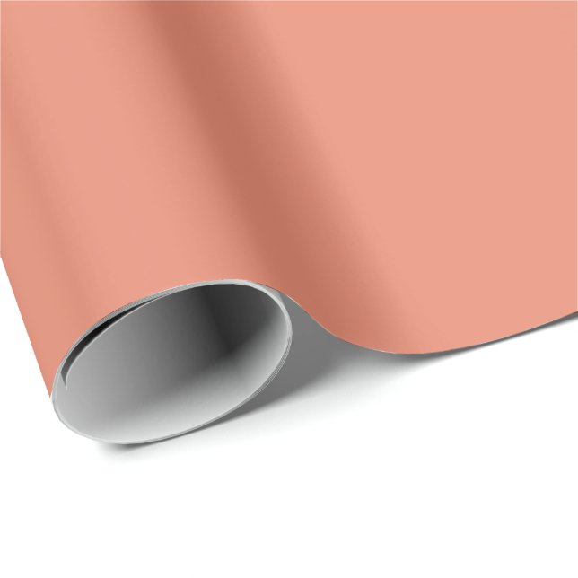 Regalo Papel de ajuste sólido de Apricot (Esquina del rollo)