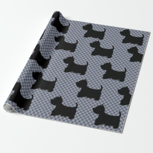 Regalo Papel de ajuste - Tartán perro escocés