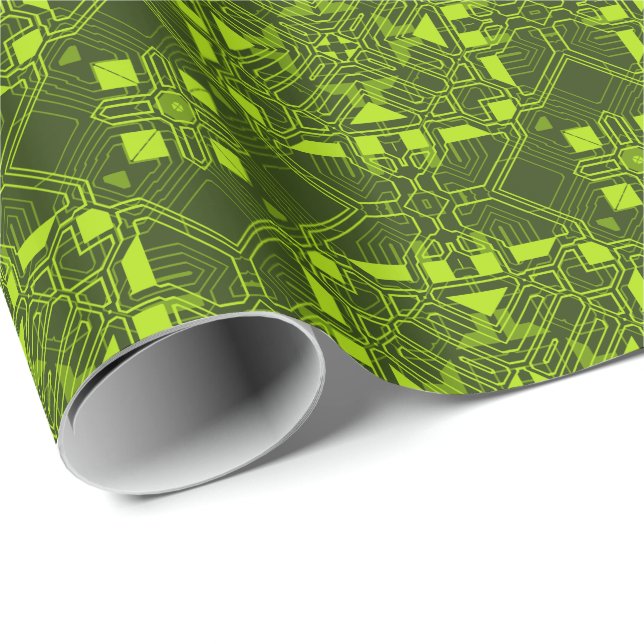 Regalo Papel de ajuste Techno 1 (Esquina del rollo)