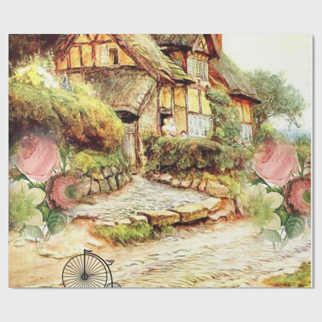 Regalo Papel de ajuste victoriano (Superficie plana)