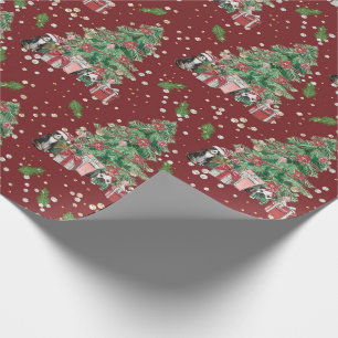 Regalo Papel de árbol de Navidad tradicional/clásico