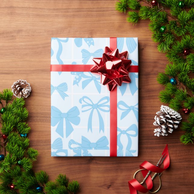 Regalo Papel de arco de amor azul (Regalo de vacaciones)