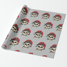 Papel de calavera de vacaciones