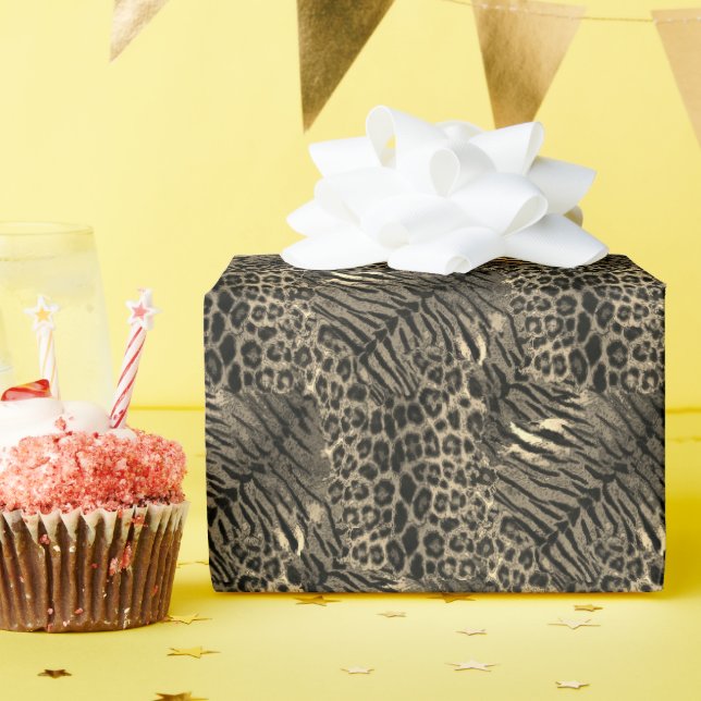 Regalo Papel de corte de moda para piel de tigre leopardo (Fiesta de cumpleaños )