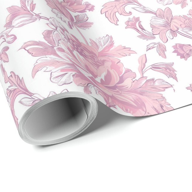 Regalo Papel de Decoupage Chinoiserie Rosa Claro (Esquina del rollo)