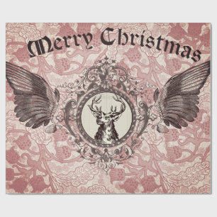 Regalo Papel de Decoupage de los alces del navidad