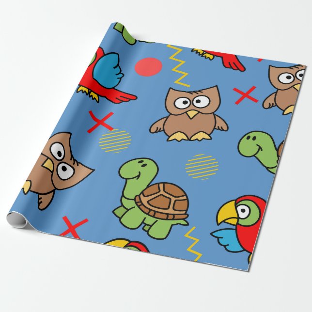 Regalo Papel de diseño de animales (Desenrollado)