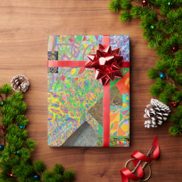 Regalo papel de diseño de mosaico con muchos diseños abst