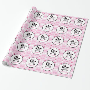 Regalo Papel de embalaje adaptable de la cebra del punto